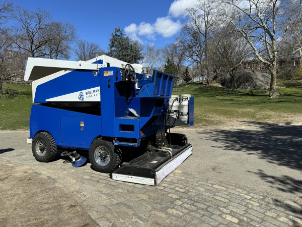 A Zamboni on a path in Central Park nyc. 