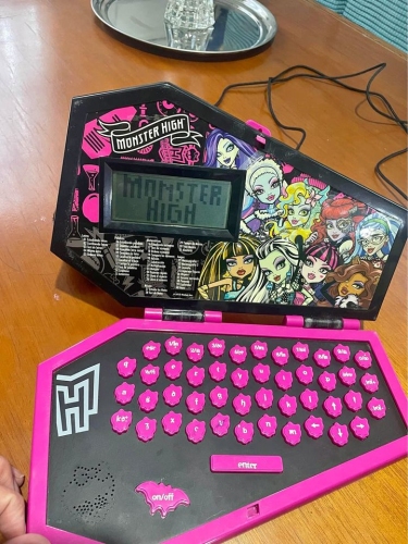 a monster high toy laptop