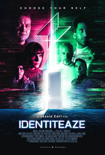 Identiteaze poster, with character portraits from the upcoming short film, only on Nebula.